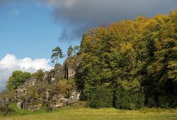 Rotslandschap bij Königstein