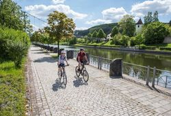 Radfahren am Main-Donau-Kanal in Berching